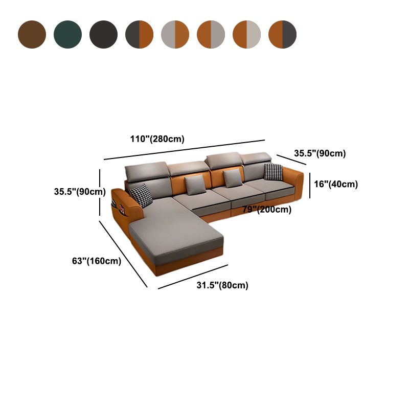 35,4 "H SOFAT MODERNE TOX CUIR FARNELLE ET CHAISON POUR LE SOIR