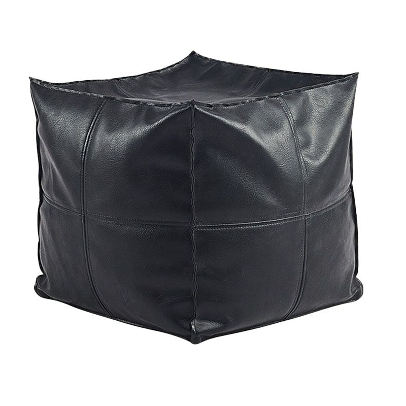 Modern Orange Pure Color Pouf PU Leather Water Resistant Pouf Clearhalo 'furn' 'furn_ottomans_poufs' 'Furniture' 'Living Room Furniture' 'Ottomans & Poufs' 'ottomans_poufs' 1200x1200_115f9994-6a8e-4709-bc19-4bf302aa3bb9