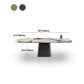 Stone Top Dining Table Contemporary Rectangle Table with Pedestal Base Clearhalo 'Dining Tables & Seating' 'Dining Tables' 'dining_table' 'furn' 'furn_dining_table' 'Furniture' 'furniture_dining_table' 'Kitchen & Dining Furniture' 'kitchen' 'kitchen_dining_table' 1200x1200_1160a647-baa7-4d8a-b972-52275ccb309c
