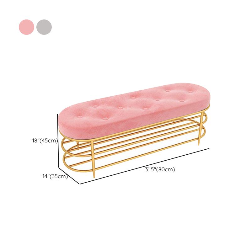 13.65-inch Width Bench Cushioned Modern Seating Bench with Shoe Storage Clearhalo 'Benches' 'Chairs & Seating' 'furn' 'furn_benches' 'Furniture' 'Living Room Furniture' 1200x1200_11622ddb-4fca-4817-9d9f-2a5641f37883