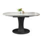 Modern Style Sintered Stone Dining Table White Round Drop-Leaf Table with Pedestal Base Clearhalo ' dining_table' 'Dining Tables & Seating' 'Dining Tables' 'furn' 'furn_dining_table' 'Furniture' 'furniture_dining_table' 'Kitchen & Dining Furniture' 'kitchen&dining_furn' 'kitchen' 'kitchen_dining_table' 1200x1200_116251af-4a40-498c-a775-3703f29ff2c1