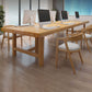 Vast hout rechthoekige vergadertafel kantoor eenvoud schrijven bureau
