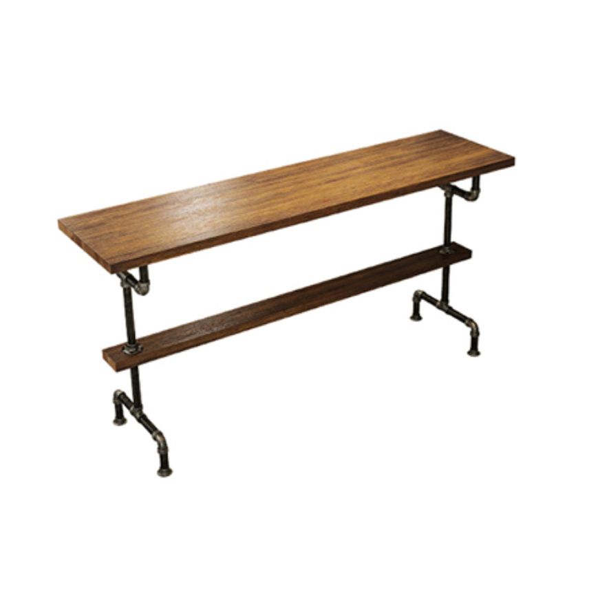 Solid Wood 1/2/4/7 Pieces Counter Height Set Rectangle Industrial Trestle Bar Table Set Clearhalo 'Bar Furniture' 'furn' 'furn_home_bar_bar_sets' 'Furniture' 'Home Bars & Bar Sets' 'home_bar_bar_sets' 'Kitchen & Dining Furniture' 1200x1200_1167857a-b81b-45a8-b8c8-2b79773c2ff8
