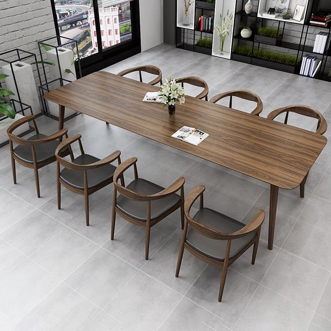 Solid Wood Contemporary Dining Table Rectangle Table with 4 Legs Clearhalo ' dining_table' 'Dining Tables & Seating' 'Dining Tables' 'furn' 'furn_dining_table' 'Furniture' 'furniture_dining_table' 'Kitchen & Dining Furniture' 'kitchen&dining_furn' 'kitchen' 'kitchen_dining_table' 1200x1200_1167ab08-7b4c-445e-905c-3d39855fcce7