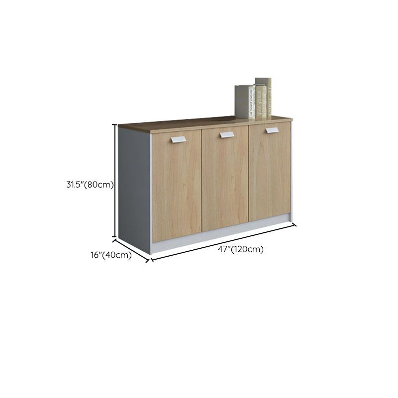 Archivo de madera de archivos laterales de estilo nórdico para la oficina en casa