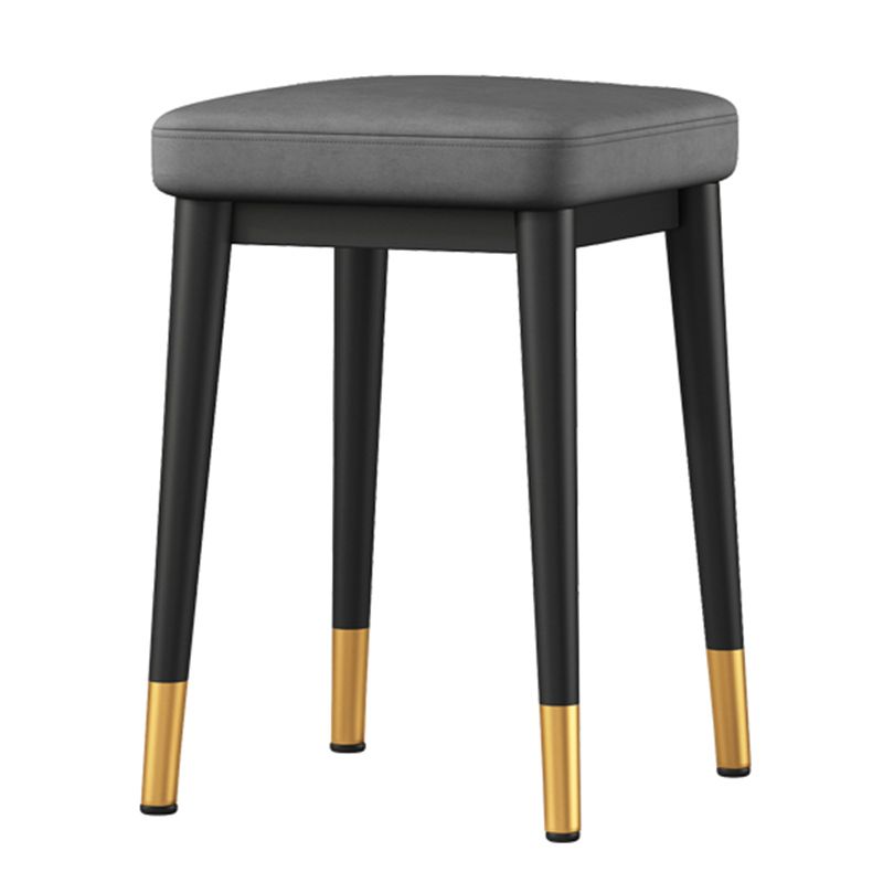 Square Ottoman Solid Color Upholstered Metal Frame Fabric Standard Ottoman Clearhalo 'furn' 'furn_ottomans_poufs' 'Furniture' 'Living Room Furniture' 'Ottomans & Poufs' 'ottomans_poufs' 1200x1200_11690900-0aca-4b9d-a38c-21d7a455b729