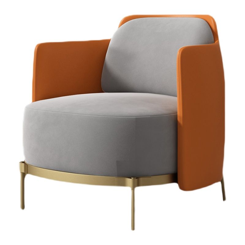 Upholstered Accent Armchair 4 Legs Sewn Pillow Back Accent Chair Clearhalo 'Accent Chairs' 'accent_chairs' 'Chairs & Seating' 'furn' 'furn_accent_chairs' 'Furniture' 'Living Room Furniture' 1200x1200_116ad26a-0b02-4375-8198-cdb15c9317bd