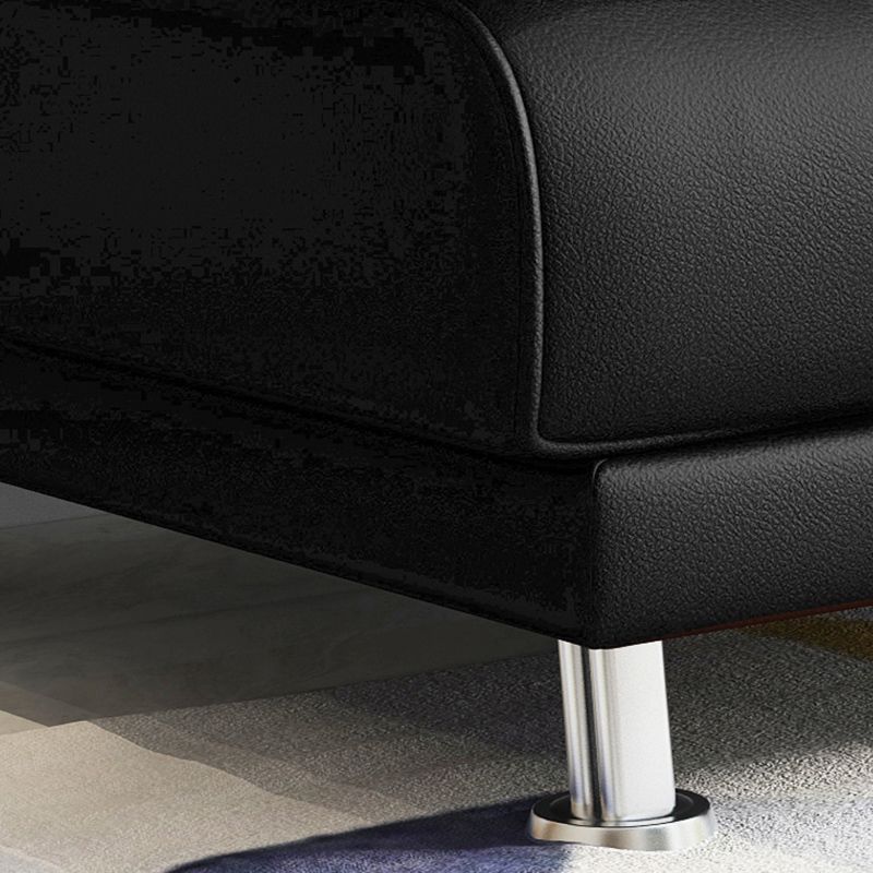 Faux Leather Pillow Top Arm Loveseat with Foldable and Wear-resisting for Living Room Clearhalo 'furn' 'furn_sofas' 'Furniture' 'furniture_sofas' 'kitchen' 'kitchen_sofas' 'Living Room Furniture' 'Sofa' 'sofas' 1200x1200_116b95d4-ab95-44b0-b9a2-4da4e0568916