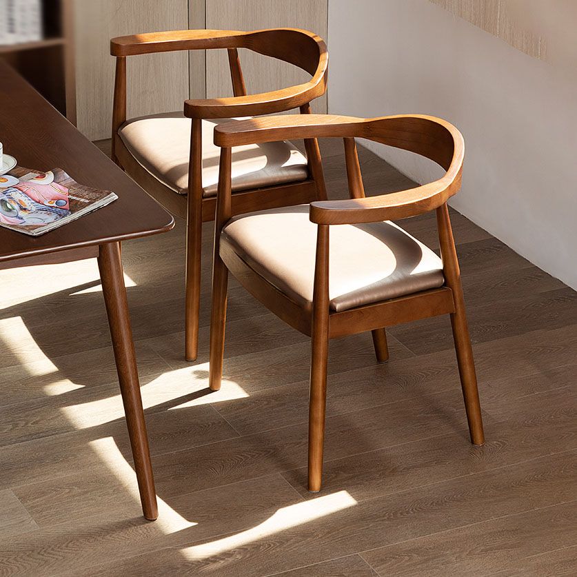 Modern Style Arm Chair Solid Wood Open Back Indoor Dining Chair Clearhalo 'Dining Chairs' 'Dining Tables & Seating' 'dining_chair' 'furn' 'furn_dining_chair' 'Furniture' 'furniture_dining_chair' 'Kitchen & Dining Furniture' 1200x1200_116bbd91-2b67-4ca2-95f2-0709d38d113d