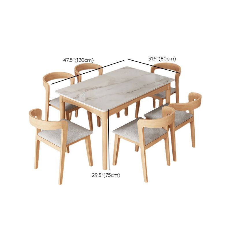 Simplicity Style Dining Site Table Rectangle Furniture for Home Clearhalo 'Dining Tables & Seating' 'Dining Tables' 'dining_table' 'furn' 'furn_dining_table' 'Furniture' 'Kitchen & Dining Furniture' 1200x1200_116bd056-9032-4ee6-89ed-1d3dcb9232cd