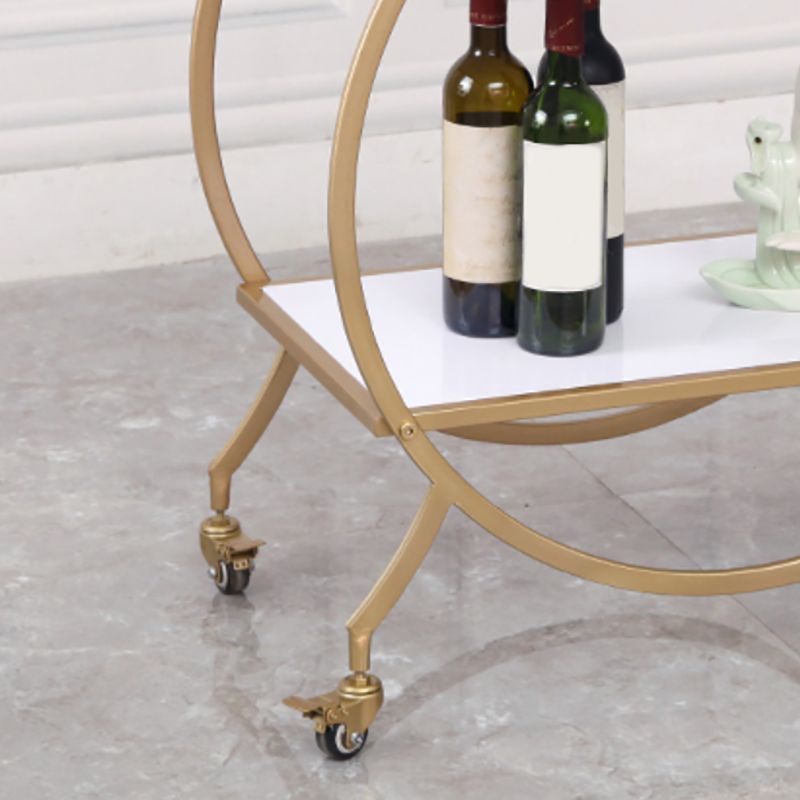 30.71" High Contemporary Style Prep Table Rolling Metal Prep Table for Kitchen