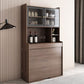 Modern Rectangle Folding Wood Dining Table for Small Space with Storage Clearhalo 'Dining Tables & Seating' 'Dining Tables' 'dining_table' 'furn' 'furn_dining_table' 'Furniture' 'Kitchen & Dining Furniture' 1200x1200_1172b375-7f29-4331-9b86-04864bec0edd