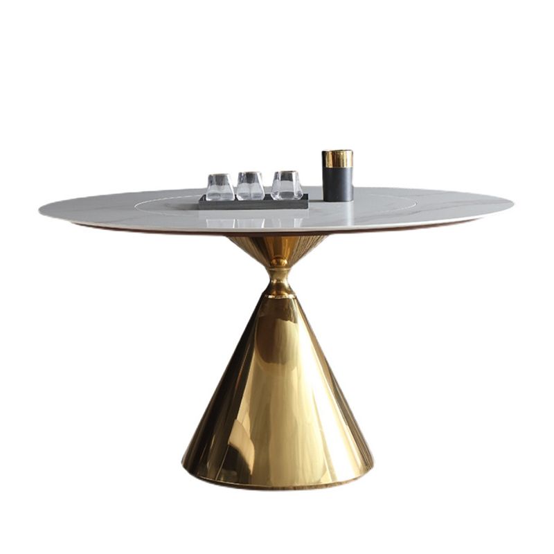 Glam 1/3/4/7 Pieces Dining Table Set with Sintered Stone Top Stainless Steel Dinette Set Clearhalo 'Dining Room Sets' 'Dining Tables & Seating' 'dining_room_set' 'furn' 'furn_dining_room_set' 'Furniture' 'furniture_dining_room_set' 'Kitchen & Dining Furniture' 'kitchen&dining_furn' 'kitchen' 1200x1200_11733f40-19d2-4bf4-8a70-2738e250db36