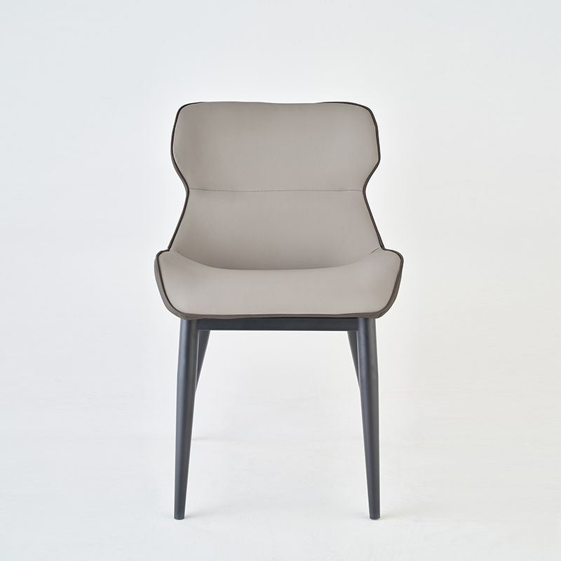 Contemporary Style Dining Room Chairs Dining Wingback Arm Chair with Metal Legs Clearhalo ' kitchen&dining_furn' 'Dining Chairs' 'Dining Tables & Seating' 'dining_chair' 'furn' 'furn_dining_chair' 'Furniture' 'furniture_dining_chair' 'Kitchen & Dining Furniture' 'kitchen' 1200x1200_11738010-7837-46f6-8b34-7b9daf2aa509