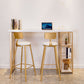 Contemporary Bar Pub Table Set 1/2/3 Pieces Table and Stool Set