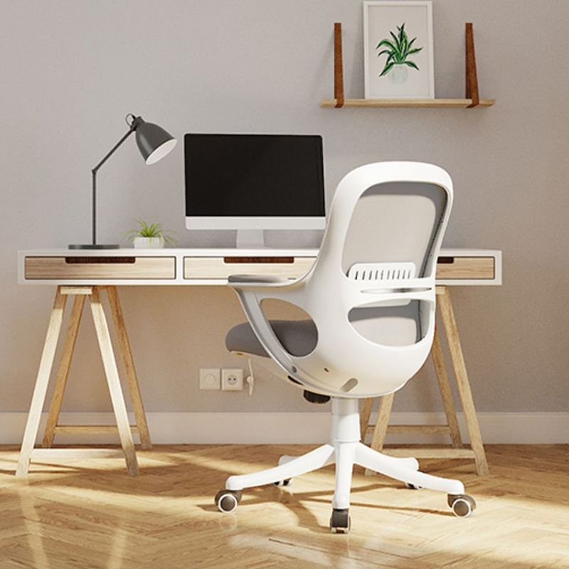 Fixed Arms Tilt Mechanism Office Chair Contemporary Mid-Back Arm Chair Clearhalo 'furn' 'furn_office_chair' 'Furniture' 'Office Chairs' 'Office Furniture' 'office_chair' 1200x1200_1174d5ca-5423-43f2-89a6-1a56f711aae7