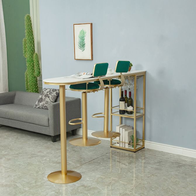 Juego de mesa de pub moderno, mesa de bar de piedra de 1/2/3 piezas con taburetes ajustables