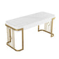 Home Office Writing Desk Glam Style Curved Imitation Marble Writing Desk Clearhalo 'furn' 'furn_office_desk' 'Furniture' 'furniture_office_desk' 'Office Desks' 'Office Furniture' 'office_desk' 1200x1200_1177595d-a6b8-4bc0-a25c-197c2c91084f