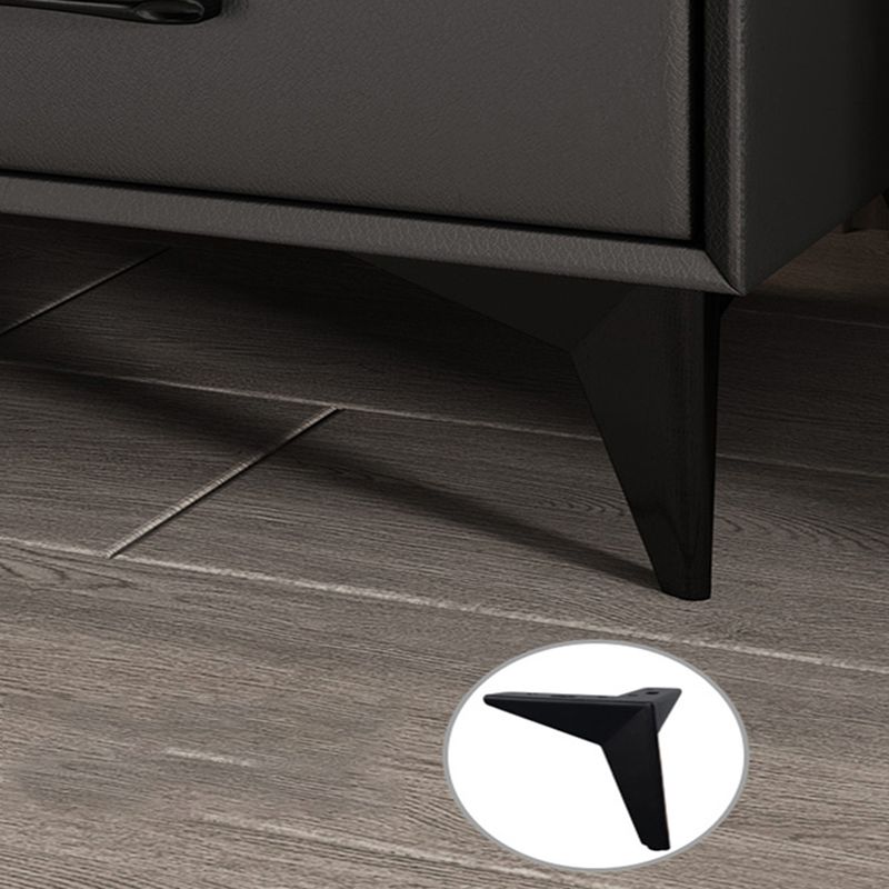 Mesa nocturna contemporánea gabinete de noche contemporáneo con 2 cajones