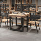 Industrial Style Solid Wood Dining Table Brown Square Table with Trestle Base for Dinning Room Clearhalo ' dining_table' 'Dining Tables & Seating' 'Dining Tables' 'furn' 'furn_dining_table' 'Furniture' 'furniture_dining_table' 'Kitchen & Dining Furniture' 'kitchen&dining_furn' 'kitchen' 'kitchen_dining_table' 1200x1200_11795c1f-bffa-4b74-81eb-4469123f4d57