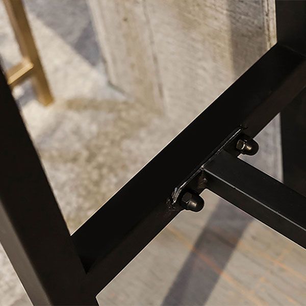 Pine Wood Top Rectangular Bar Table Industrial Pub Table with Metal Trestle Base Clearhalo 'Bar Furniture' 'Bar Tables' 'bar_tables' 'furn' 'furn_bar_tables' 'Furniture' 'Kitchen & Dining Furniture' 1200x1200_117ad508-43db-4430-9063-cc17290fa34a