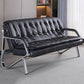 Stainless Steel Classic Industrial Tufted Split-Back Sofa 35.43"High Tuxedo Arm Sofa Clearhalo 'furn' 'furn_sofas' 'Furniture' 'furniture_sofas' 'kitchen' 'kitchen_sofas' 'Living Room Furniture' 'Sofa' 'sofas' 1200x1200_117c596b-99c0-4947-9a1a-2fe27c4591e7