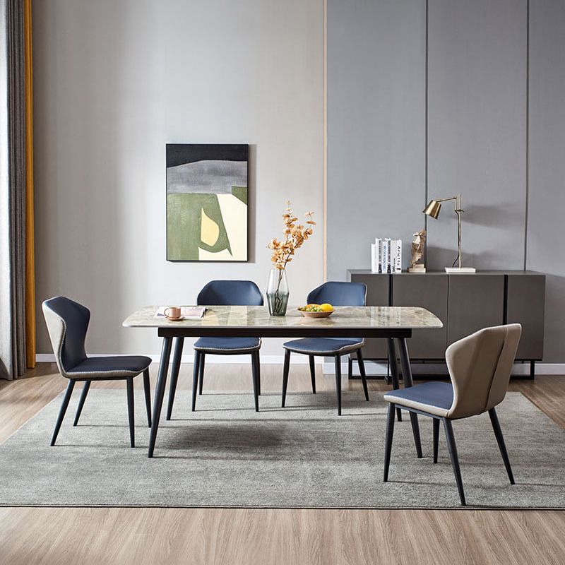 Modern Kitchen Sintered Stone Dining¬†Set with Standard Height Dining¬†Room¬†Table¬†Set Clearhalo 'Dining Room Sets' 'Dining Tables & Seating' 'dining_room_set' 'Furniture' 'furniture_dining_room_set' 'Kitchen & Dining Furniture' 'kitchen&dining_furn' 'kitchen' 1200x1200_117ddceb-f5d7-457d-8e21-ddc24fb6e47d