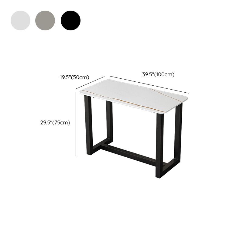 Desca da ufficio contemporanea rettangolo antico finitura di computer