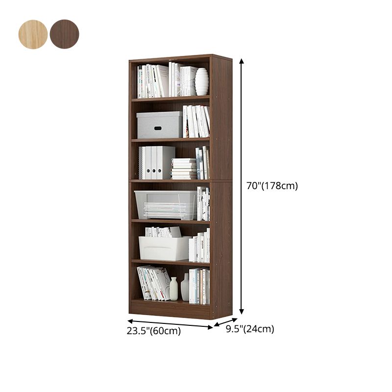 Modern Vertical Standard Bookcase Manufactured Wood Bookshelf for Home Clearhalo 'Bookcases' 'Furniture' 'furniture_bookcases' 'Office Furniture' 1200x1200_117eff10-33e1-4daf-893e-16f52ce6bff5