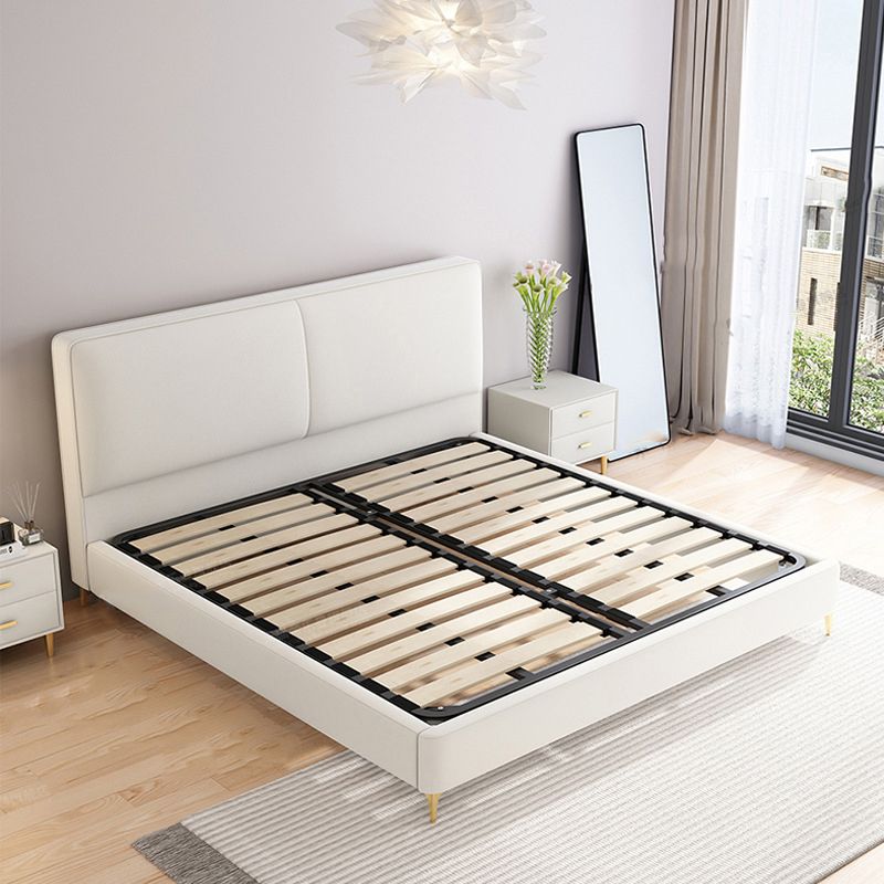 Contemporary Solid Wood with Headboard Rectangular Panel Standard Bed Clearhalo 'Bedroom Furniture' 'Beds' 'furn' 'furn_beds' 'Furniture' 1200x1200_1180179b-0a43-49d2-9cdf-afcffee6a125