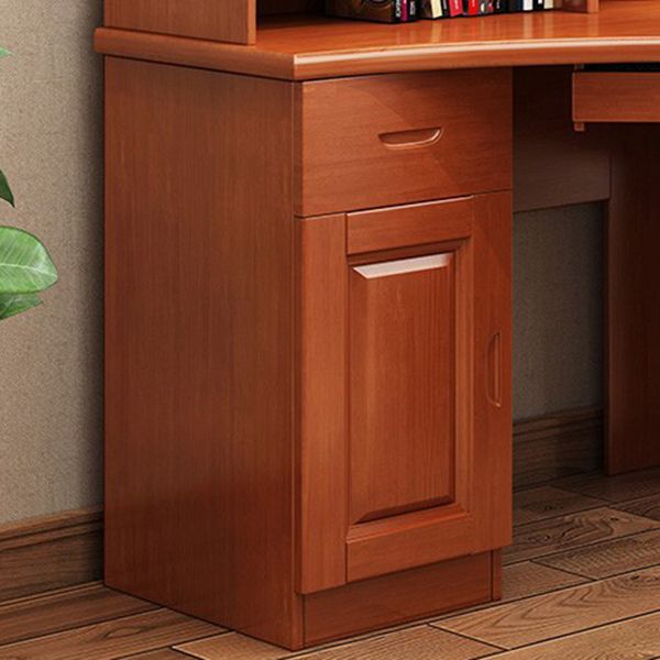 ホームベッドルーム用のモダンオフィスデスクソリッドウッドコンピューターデスク