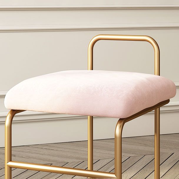 Sillas de comedor sin brazo de terciopelo glamorosa sillas de comedor de metal para uso doméstico