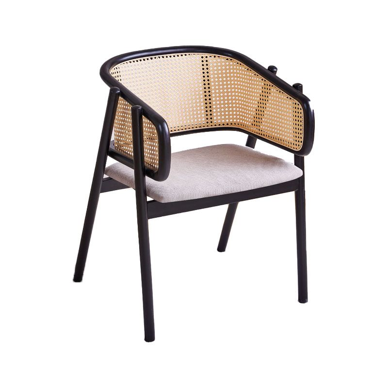 Contemporary Wood Home Dining Arm Chair Open Back Dining Side Chair Clearhalo 'Dining Chairs' 'Dining Tables & Seating' 'dining_chair' 'furn' 'furn_dining_chair' 'Furniture' 'furniture_dining_chair' 'Kitchen & Dining Furniture' 1200x1200_1183e30c-34d3-4136-91c5-09815e697019