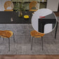 Black Stone Dining Table Contemporary Dining Table with 4 Legs Clearhalo 'Dining Tables & Seating' 'Dining Tables' 'dining_table' 'furn' 'furn_dining_table' 'Furniture' 'furniture_dining_table' 'Kitchen & Dining Furniture' 'kitchen' 'kitchen_dining_table' 1200x1200_1184ef9f-1699-4449-9dd5-89166de40235