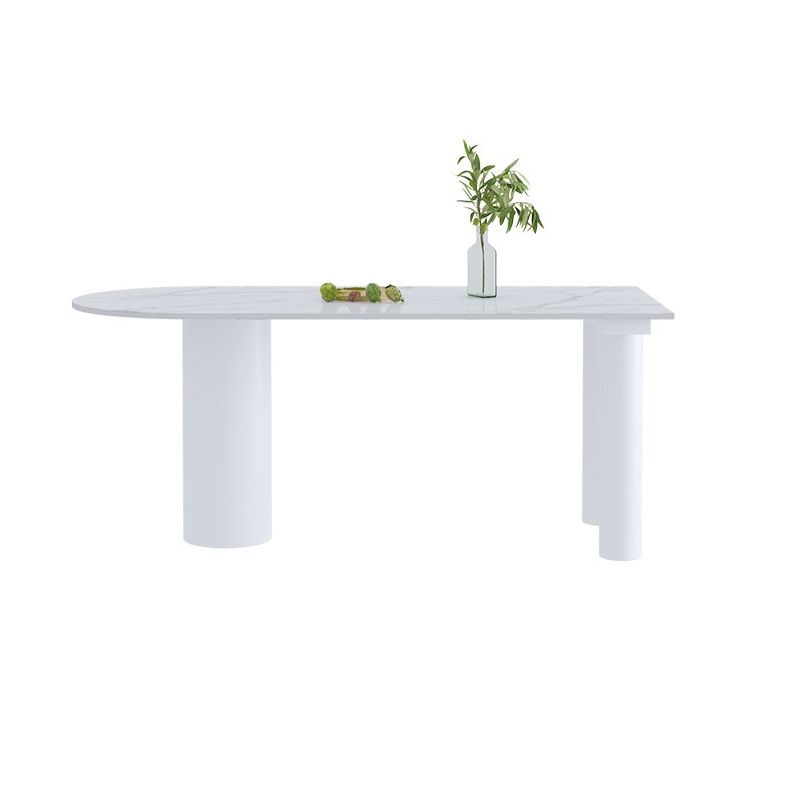 Contemporary Dining Table Stone 3-foot Furniture for Dining Room Clearhalo 'Dining Tables & Seating' 'Dining Tables' 'dining_table' 'furn' 'furn_dining_table' 'Furniture' 'Kitchen & Dining Furniture' 1200x1200_11864951-9c57-4596-ba99-96102094c466
