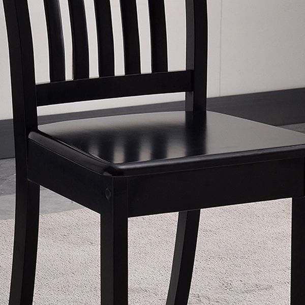 Modern Rubberwood Slat Back Chair Matte Finish Wood Dining Chair Clearhalo 'Dining Chairs' 'Dining Tables & Seating' 'dining_chair' 'furn' 'furn_dining_chair' 'Furniture' 'Kitchen & Dining Furniture' 1200x1200_11875e53-281a-41cd-890d-f5522d261bf2