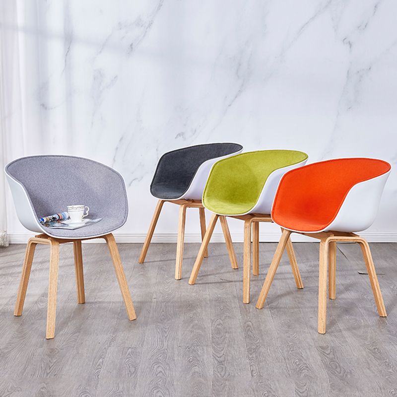 Modern Style Dining Chairs Dining Armless Side Chair with Wooden Legs Clearhalo ' kitchen&dining_furn' 'Dining Chairs' 'Dining Tables & Seating' 'dining_chair' 'furn' 'furn_dining_chair' 'Furniture' 'furniture_dining_chair' 'Kitchen & Dining Furniture' 'kitchen' 1200x1200_11878c19-1ab0-4ceb-a925-541cfdad1f9e