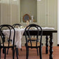 Modern Style Dining Table Solid Wood Dining Room Table in Black