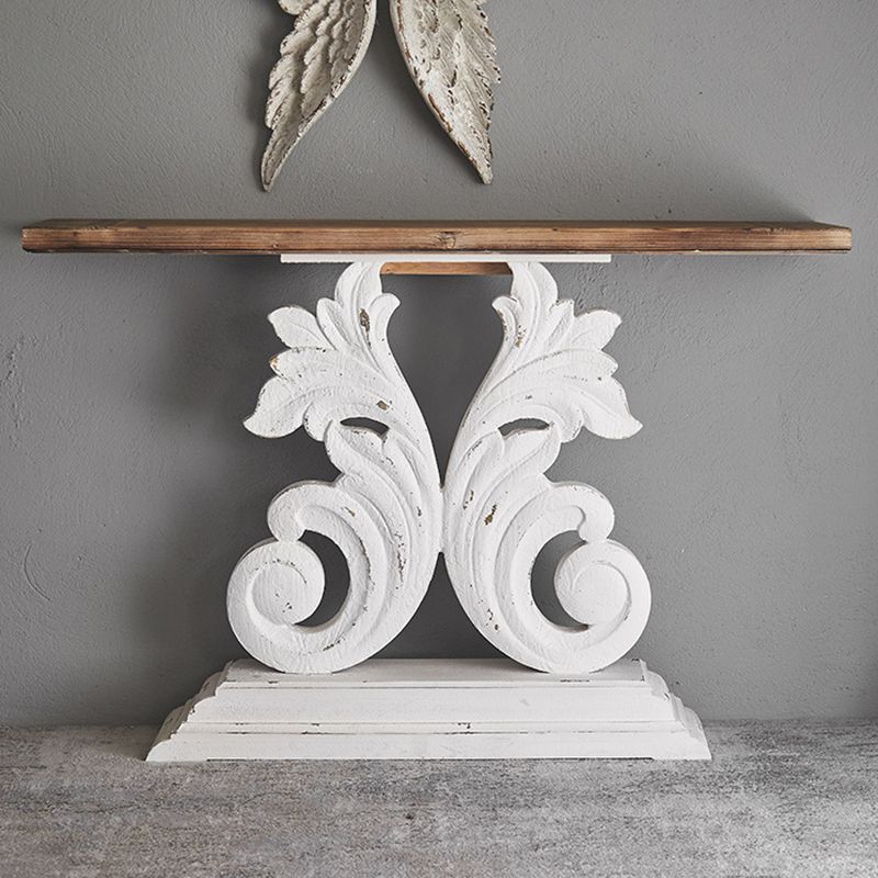French Country Console Table 16" W Resistant Accent Table for Hall Clearhalo 'Console Tables' 'console_tables' 'Entry & Mudroom Furniture' 'furn' 'furn_console_tables' 'Furniture' 1200x1200_118ac15f-83f4-46a0-a08f-59160f2a70eb