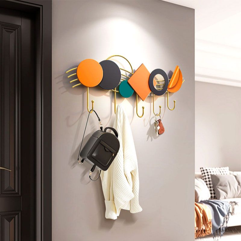 Appendiabiti a parete in metallo contemporanei a parete gancia con ganci