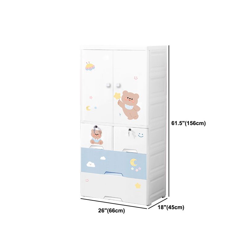 Zeitgenössischer Lagerschrank mit Schubladen Plastikschrank für Schlafzimmer