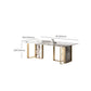 Glam Rectangle Table Set 1/4/5/7 Pieces Dining Set for Home Use