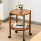Modern Round Wood Side Table with 4 Legs and Storage for Living Room Clearhalo 'Coffee & Accent Tables' 'End & Side Tables' 'end_side_table' 'end_side_tables' 'furn' 'furn_end_side_tables' 'Furniture' 'furniture_end_side_table' 'Living Room Furniture' 1200x1200_118c0151-93be-4f89-9731-494ba26fc83f