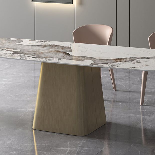 Nordic 1/4/7 Pieces Dining Set Sintered Stone Dining Table with Leather Chairs Clearhalo 'Dining Room Sets' 'Dining Tables & Seating' 'dining_room_set' 'furn' 'furn_dining_room_set' 'Furniture' 'furniture_dining_room_set' 'Kitchen & Dining Furniture' 1200x1200_118da832-afce-429b-b13b-d286ba6efa42