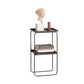 Sled Base Side Table Rectangular Metal Top End Table with Shelf Clearhalo 'Coffee & Accent Tables' 'End & Side Tables' 'end_side_tables' 'furn' 'furn_end_side_tables' 'Furniture' 'Living Room Furniture' 1200x1200_118e2c31-b87e-402e-bdbb-35b731646031