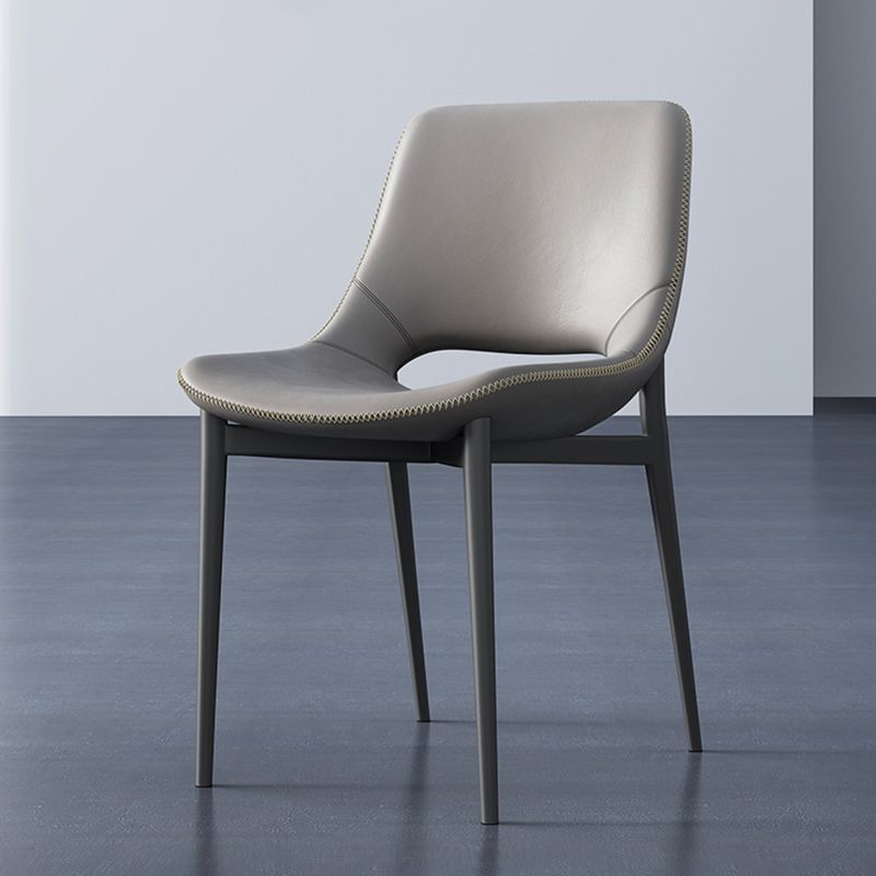 Industriële zijstoel open rug metalen eetkamerstoel voor huis