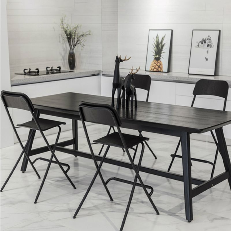 Nordic Wood Folding Barstool Simple Indoor Tall Stool with Square Seat, 1 Piece Clearhalo 'Bar Furniture' 'Bar Stools' 'bar_stools' 'furn' 'furn_bar_stools' 'furniture_bar_stools' 'Kitchen & Dining Furniture' 'kitchen&dining_furn' 'kitchen' 'kitchen_furn' Furniture' 1200x1200_118eae43-8abe-4bb3-bfe3-c2a02f671320