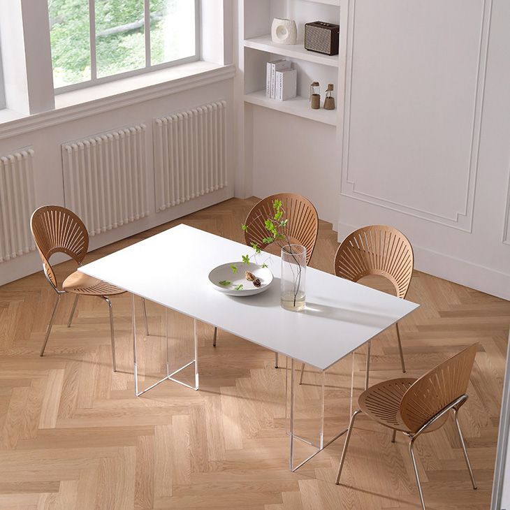 Medieval Modern Stone Dining Table Double Pedestal Table for Kitchen Clearhalo 'Dining Tables & Seating' 'Dining Tables' 'dining_table' 'furn' 'furn_dining_table' 'Furniture' 'Kitchen & Dining Furniture' 1200x1200_1192b574-92cb-4b88-9b56-28c8fe9c5d48