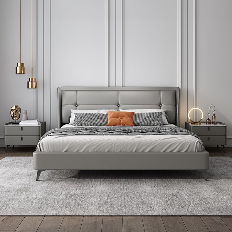 Modern Bed Nightstand Stone Accent Table Nightstand Cabinet with 2-drawer Clearhalo 'Bedroom Furniture' 'furn' 'furn_night_stand' 'Furniture' 'night_stand' 'Nightstands' 1200x1200_11941eb2-83a7-44c4-8311-eab5940a739b