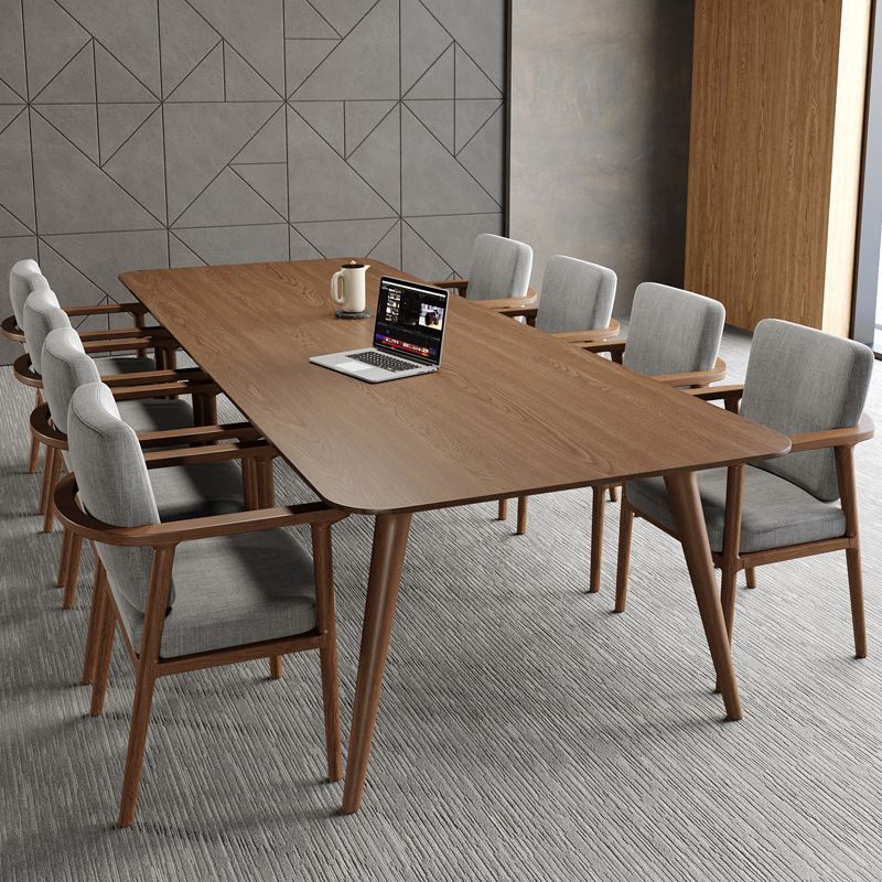 Pine Wood Top Dining Table Contemporary Dining Table with 4 Legs Clearhalo 'Dining Tables & Seating' 'Dining Tables' 'dining_table' 'furn' 'furn_dining_table' 'Furniture' 'furniture_dining_table' 'Kitchen & Dining Furniture' 1200x1200_11959734-9da5-499e-9ddc-f3402ffc041c